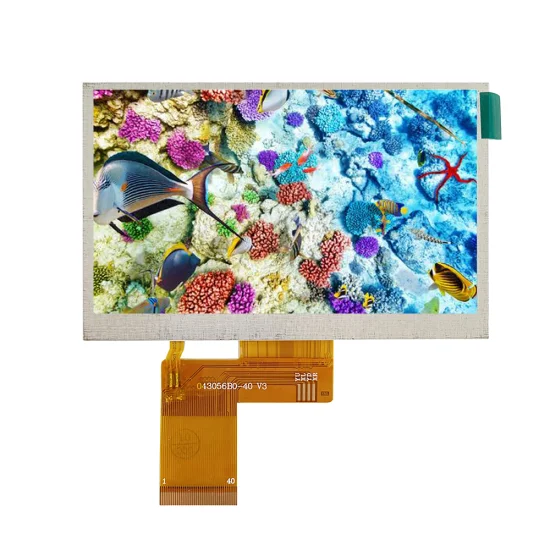 Tela LCD de 4,3 polegadas com visualização IPS 800X480 RGB 40 pinos CTP opcional ou RTP aplicável para aplicações industriais/médicas/equipamentos/automáticos