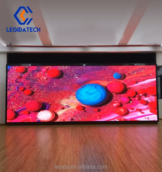Legida P2 P3 P3.9 P4 P4.8 LED Painel de parede de vídeo com densidade de pixels finos Tela LED fixa para publicidade interna